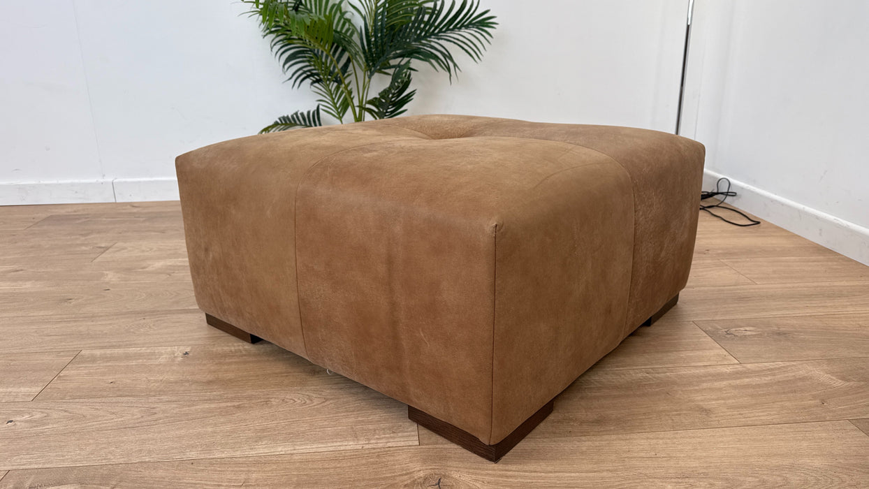 Artisan - Leather Footstool - Character Tan