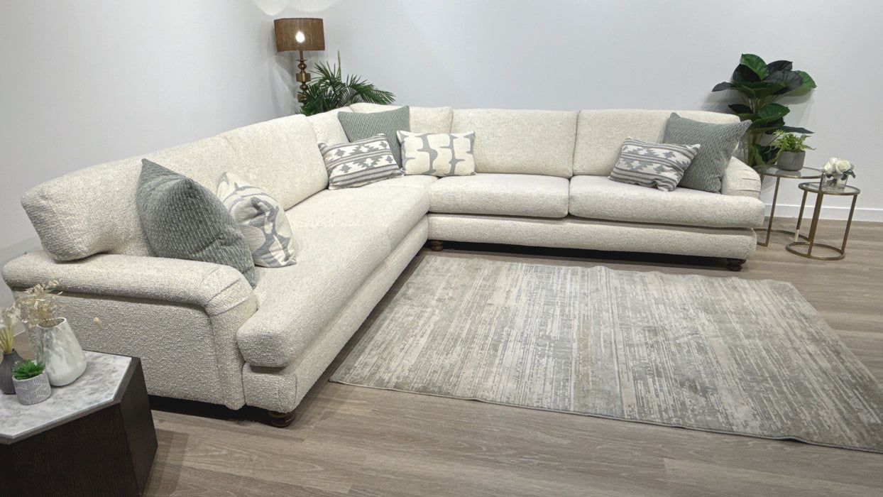 Sofology Hampton 3 Corner 3 Fabric Sofa in Jaruco Oyster Mix