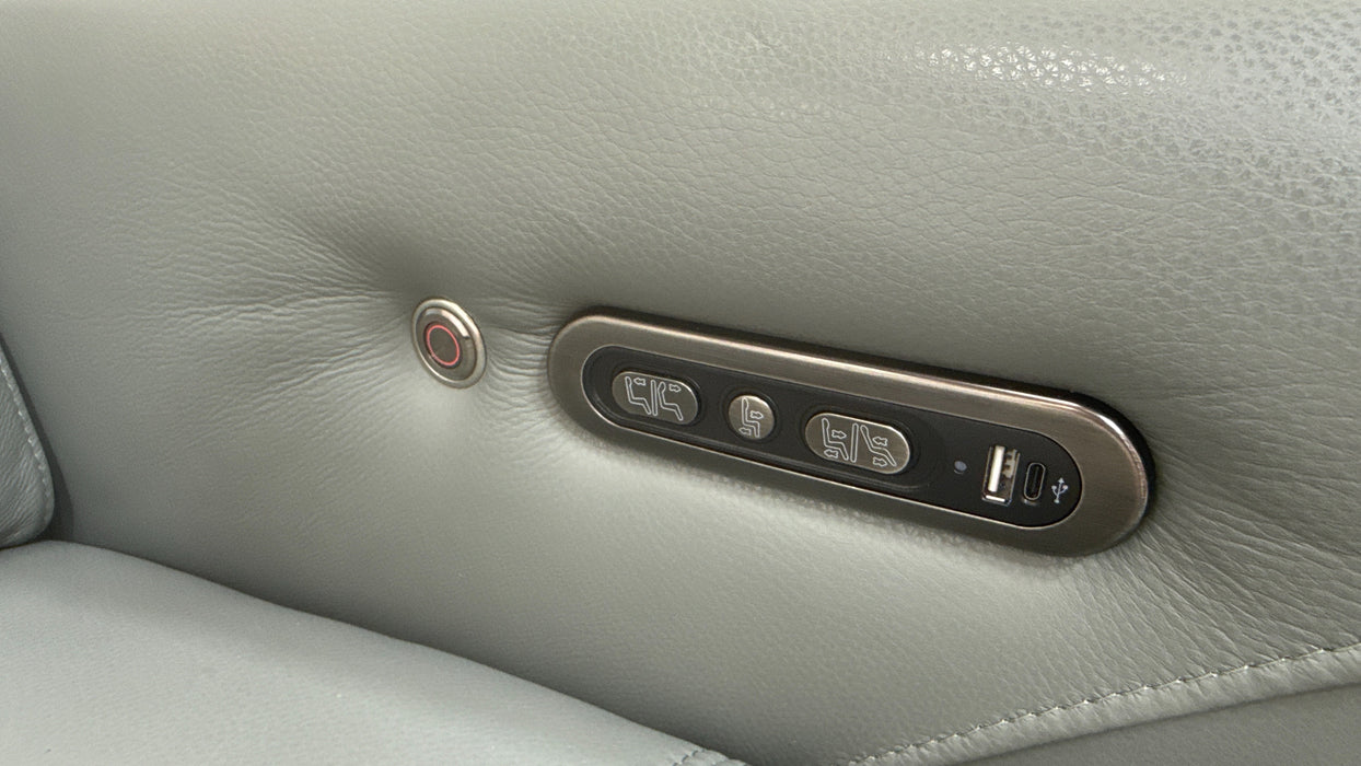 Sofology Marvella Leather 2 Seater in Trusty Sheen Granite Teal