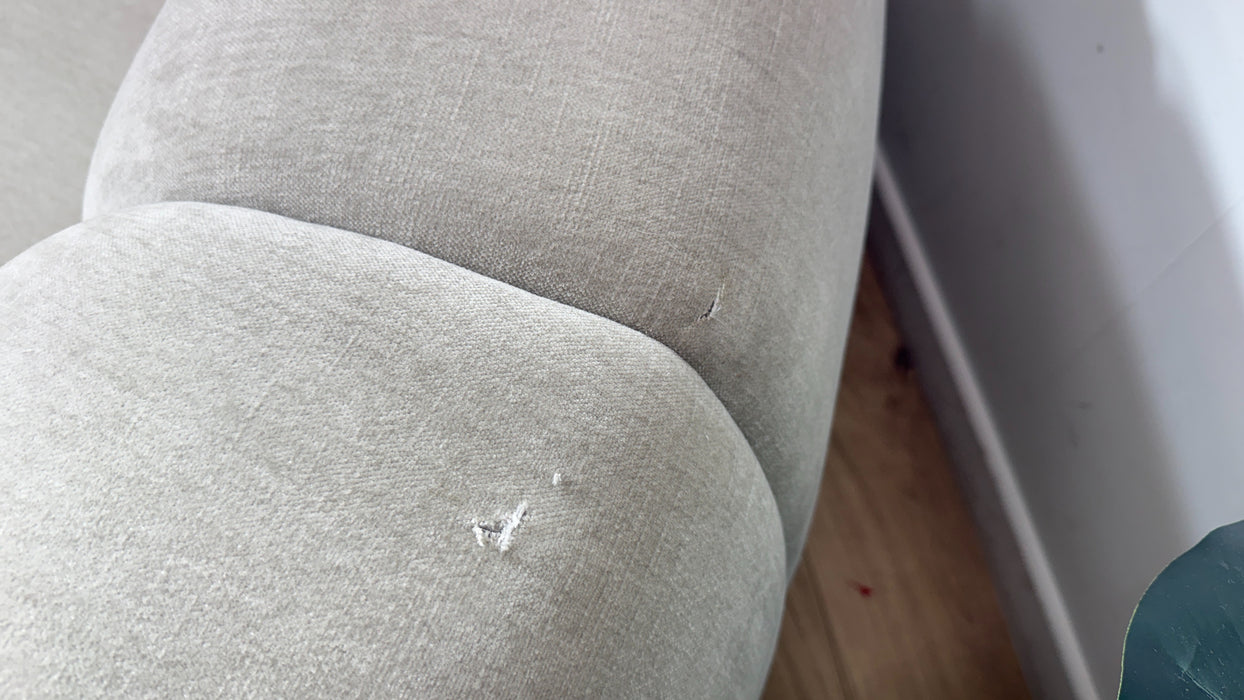 Sofology Waldorf Fabric 2 Corner 1.5 Chaise in Soft Chenille Linen Mix