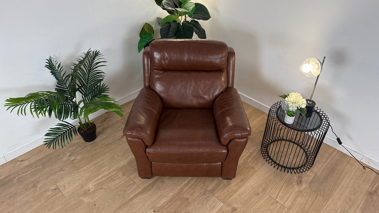 Bentley Leather Power Recliner