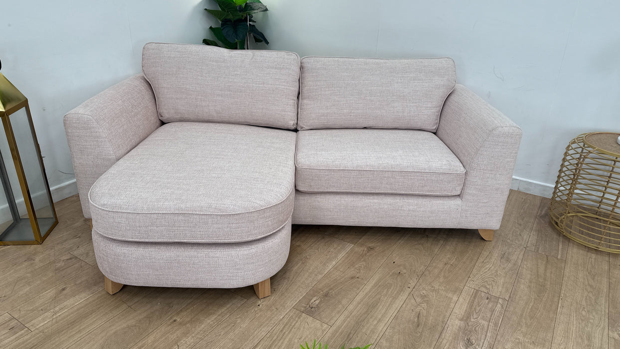 DFS The Lorella 4 Seater Fabric Sofa in Blush