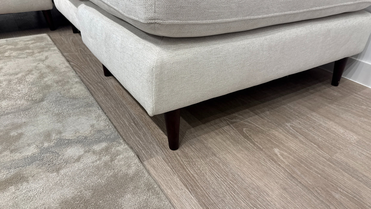 Sofology Hackney Fabric 2 Corner 1 Chaise Sprung Seats in Linen Look Chenille Mist Mix