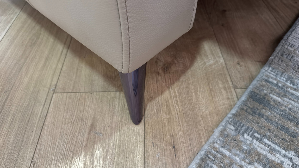 Sofology Arlo Leather 2.5 Seater Power Recliner in Trusty Embossed Stone