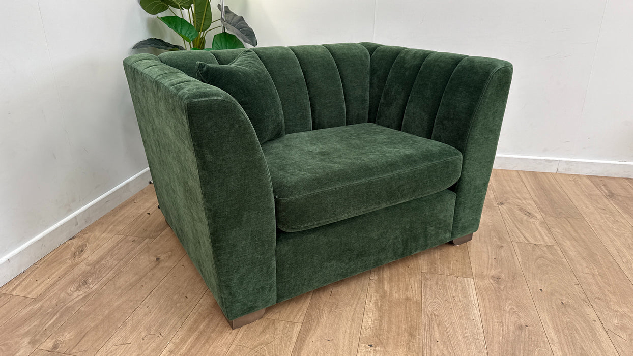 Sofology The Downtown Fabric Loveseat in Aston Moss All Over