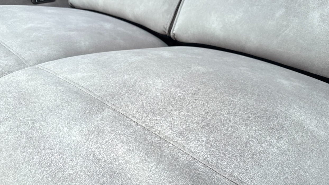 Sofology Premiere Fabric 2.5 Seater Power Recliner/Headrest in Lifestyle Flecked Nutmeg