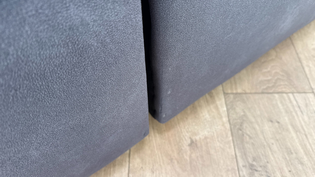 Sofology Hugo Fabric 2.5 Seater Power Recliner/Headrest in Lifestyle Flecked Charcoal
