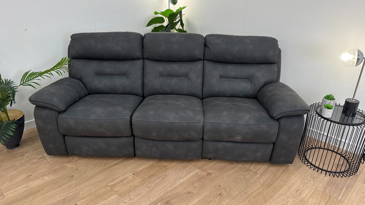 Waterford 3 Seater Fabric Manual Recliner