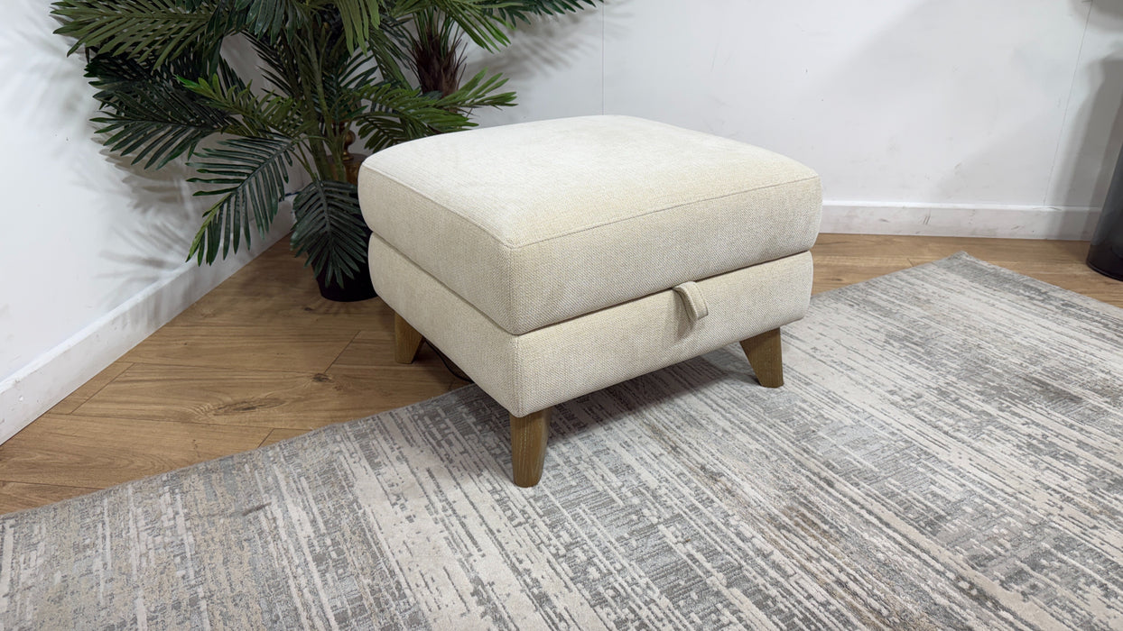 Sofology Sample Storage Footstool in Sample Beige