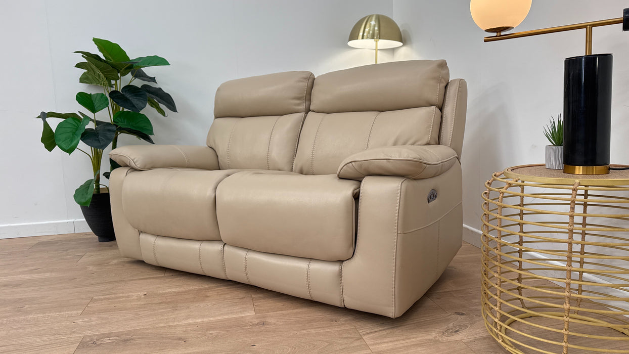 Lucius 2 Seater Power Recliner Hdrst - Leather