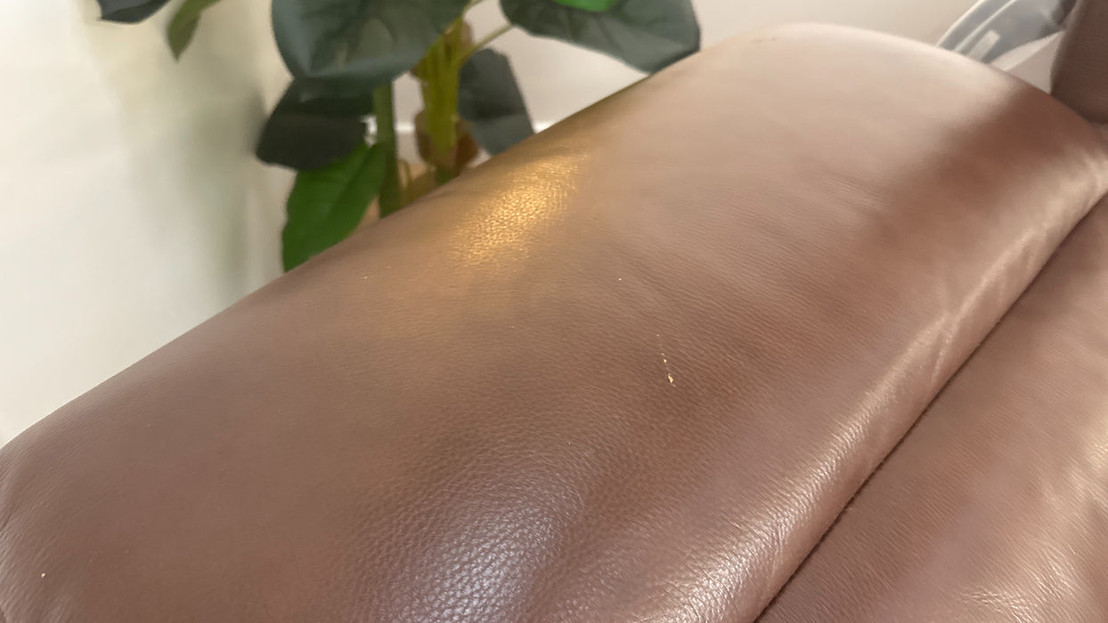 Sofology Marvella Leather 3 Power Recliner in Chocolate