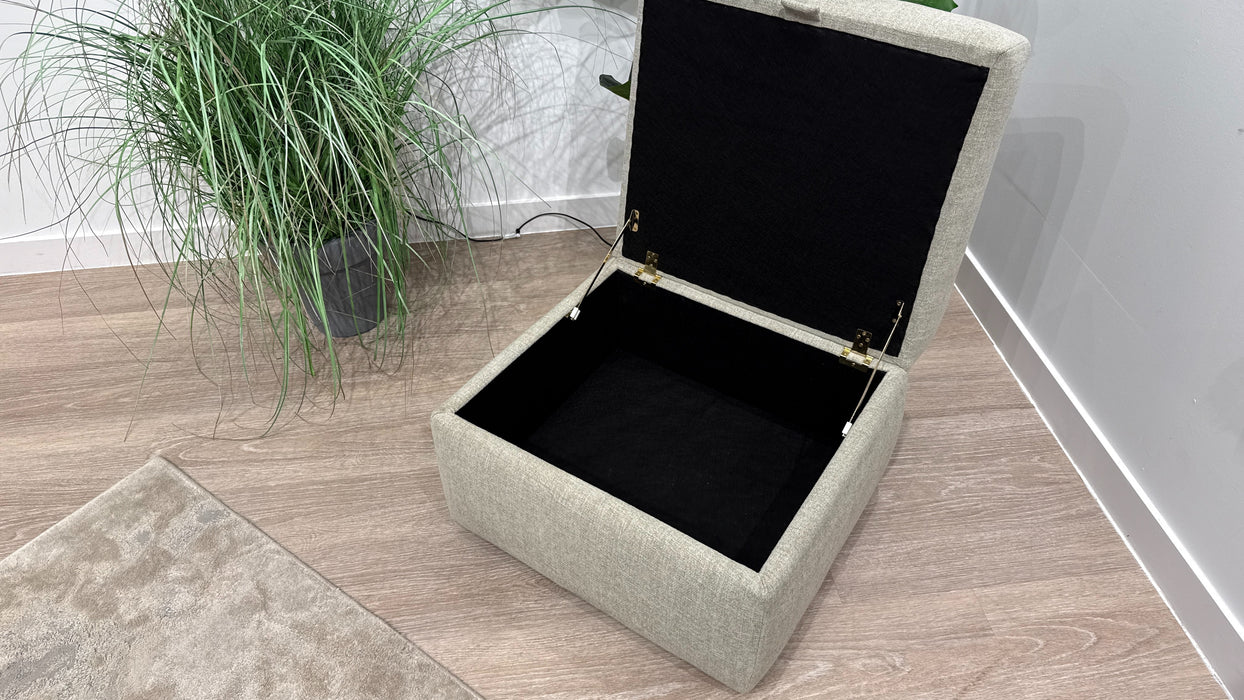 Sofology Nevada Storage Footstool in Fabric Olive