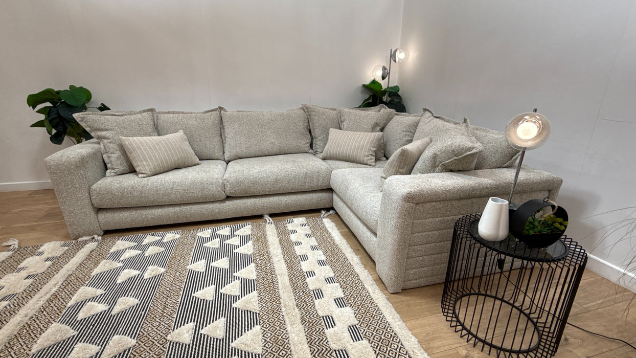 Sofology Cove Fabric 3 Corner 1 in Artisan Chenille Natural Mix