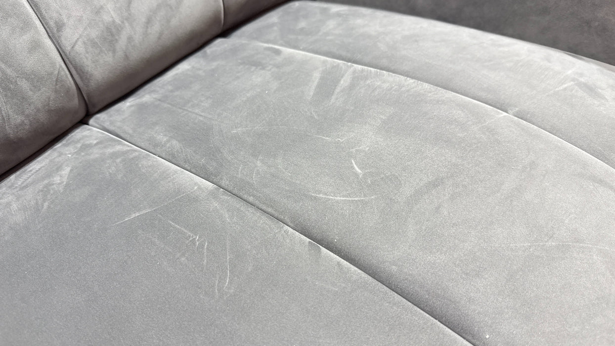 Sofology Paramount Fabric 2.5 Seater Console Power Recliner/Headrest Speakers in Lifestyle Flecked Charcoal