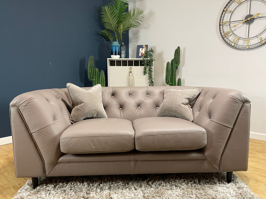 Bridgerton 2 Seater Leather Taupe / Grey Mix (WA2)