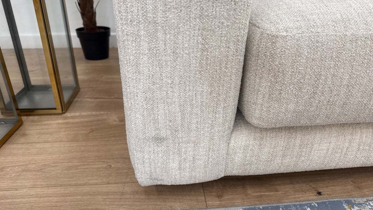 Sofology Amalfi Fabric 3 Corner 3 in Micro Flecked Boucle Natural Mix