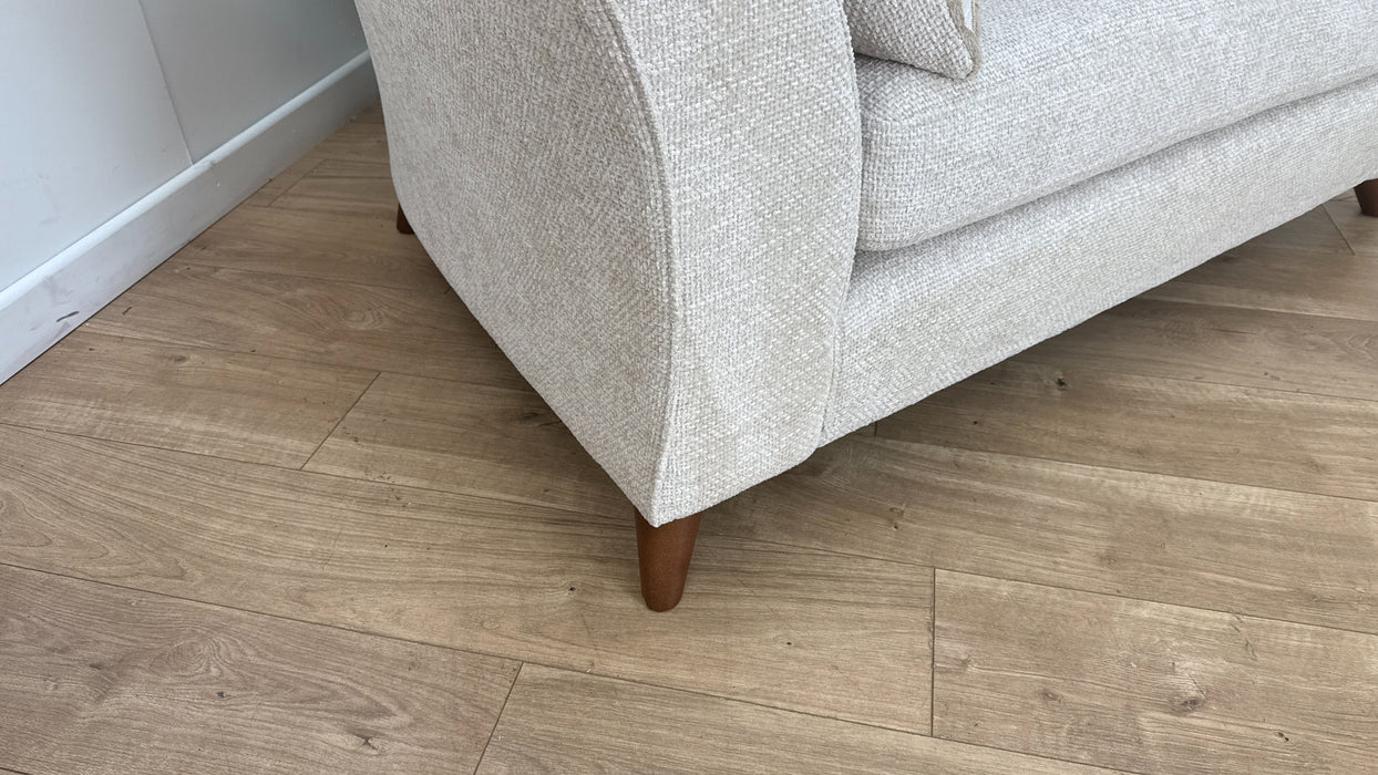 Sofology Scintillate Fabric Loveseat in Basketweave Chenille Stone