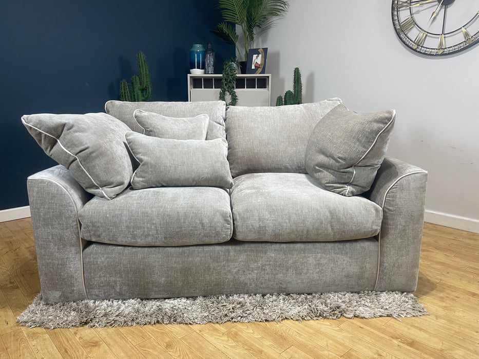 Georgio 2 Seater Fabric Sofa - Luxe Chenille Stone Mix (WA2)