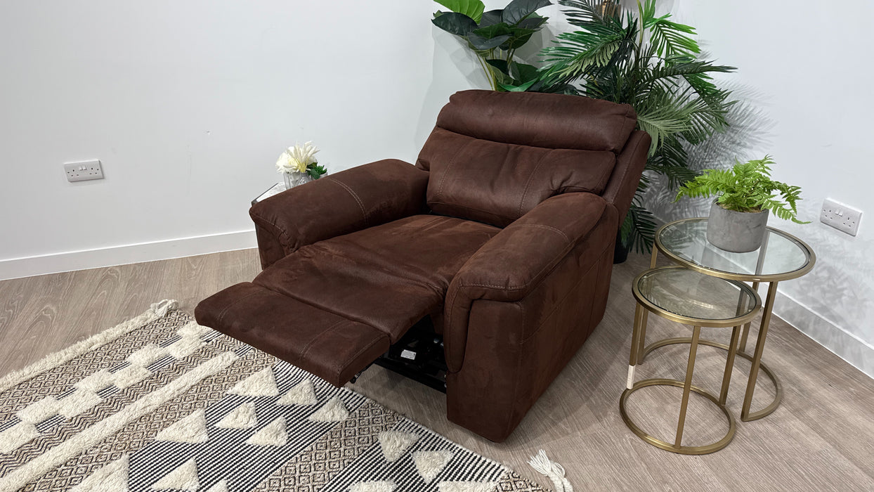 DFS Ronan Power Recliner Lift and Rise Chair In Walnut