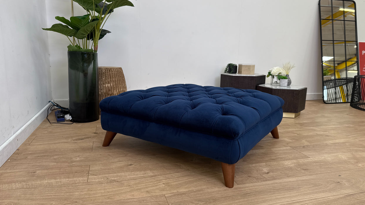 DFS Windsor	Fabric Footstool in Navy