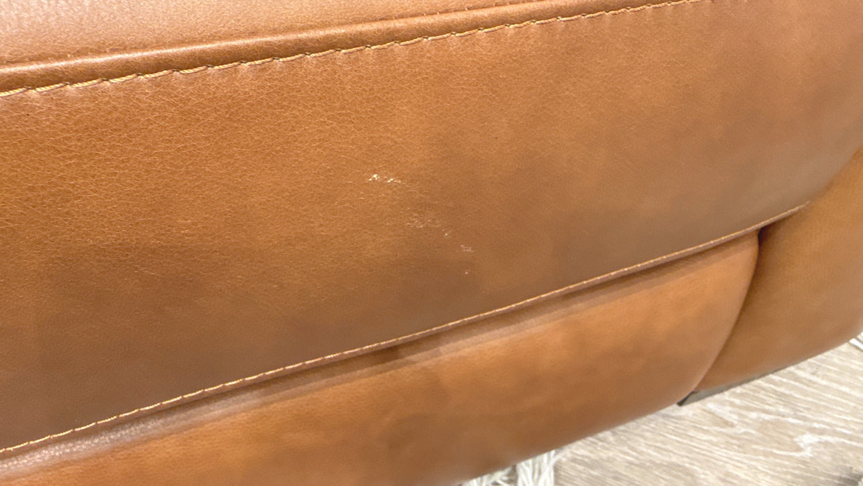 Sofology Santina Leather 3 Seater in Relaxed Soft Tan