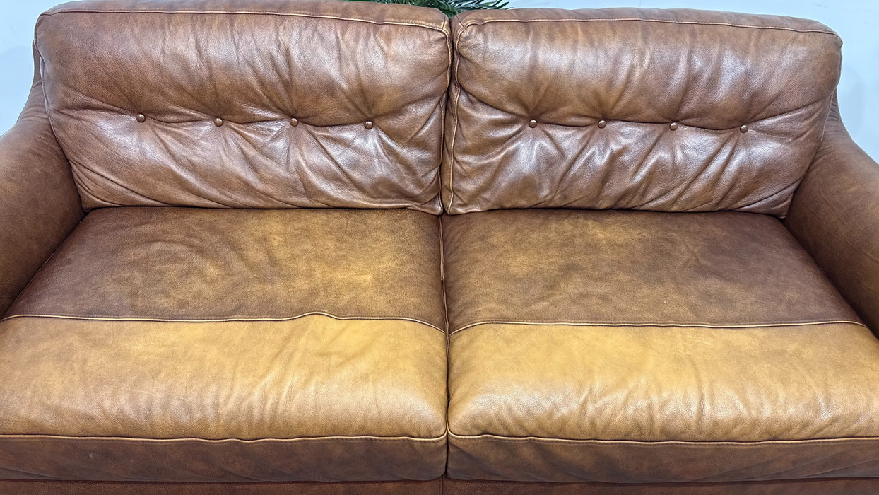 Sofology Cordelia Leather 3 Seater in Virginia Whiskey