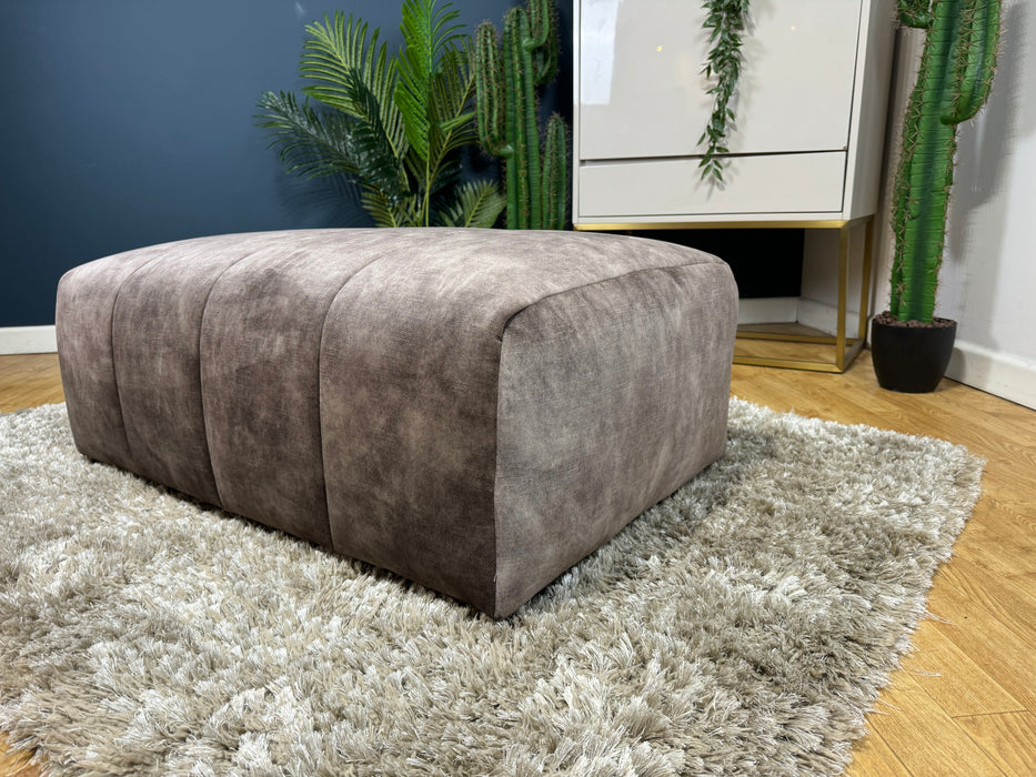 Emperor Bench Footstool Lucerne Espresso Fabric (WA2) — The Sofa ...