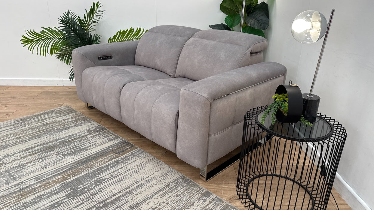 Sofology Marvella Fabric Recliner 2 Seater in Stone