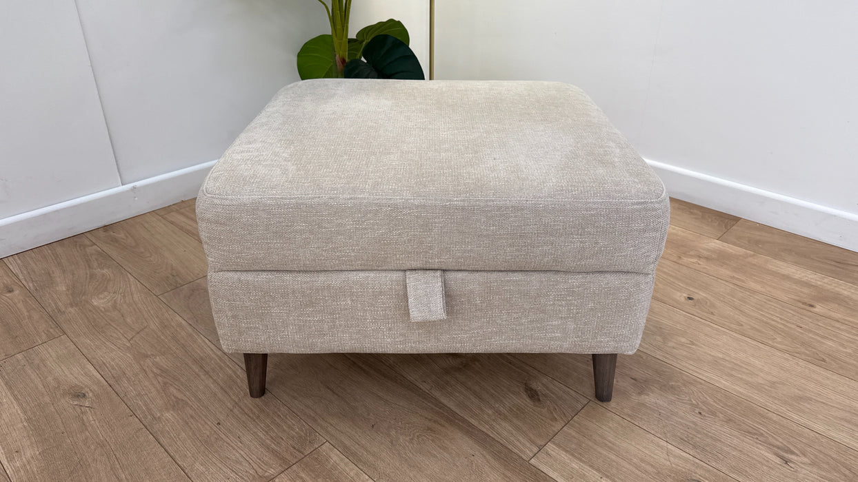 Sofology The Hackney Footstool in Dapple Natural All Over