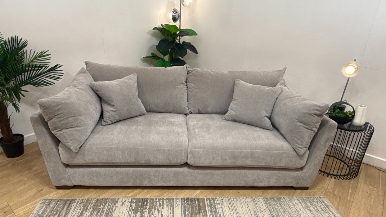 Sofology Tallulah Fabric 3 Seater in Soft Chenille Silver