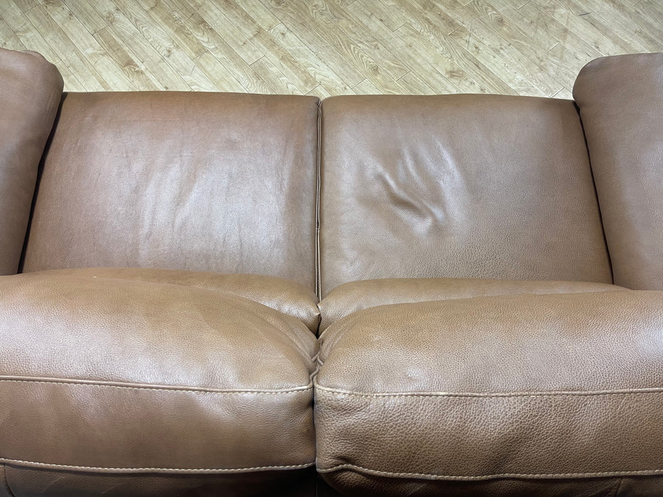 Santino Leather 2 Seater Sofa - Apollo Tan (WA2)