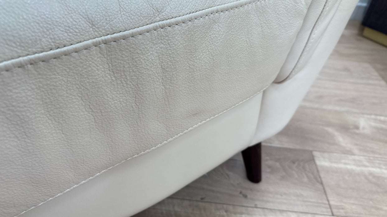 Sofology Fellini Leather Chair Hampshire Cream