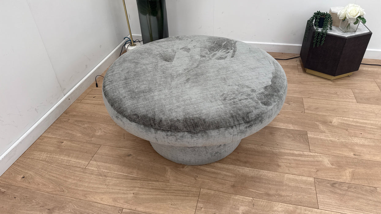 Fabric Footstool in Dorchester Alpine