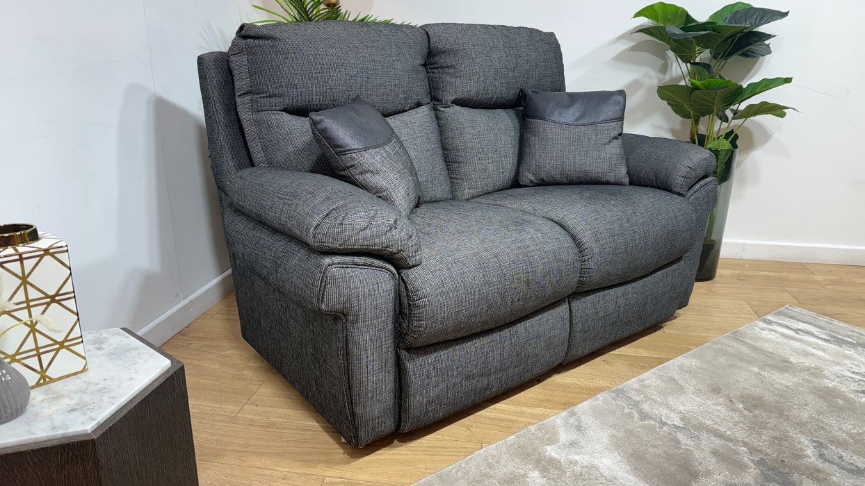 DFS Tamla 2 Seater Fabric Sofa in Black