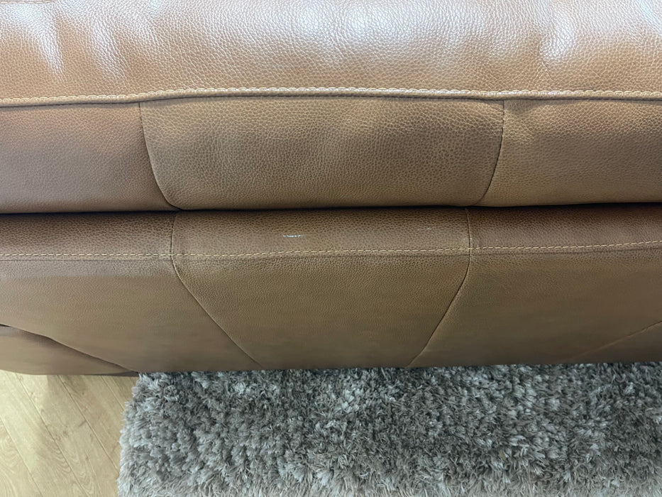 Santino Leather 3 Seater Apollo Tan  (WA2)