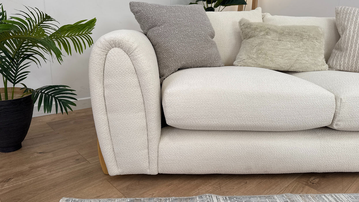 Marble Arch 2 Seater Sofa - Fabric  -  Camden Wood Trim