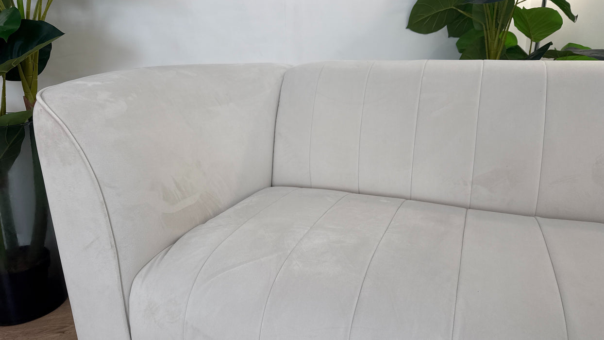 Sofology The Fitzrovia Fabric 2 Seater in Matt Velvet Milk Mix Without Trim