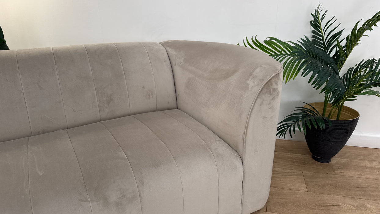 Sofology The Fitzrovia Fabric 3 Seater in Matt Velvet Stone Mix Without Trim