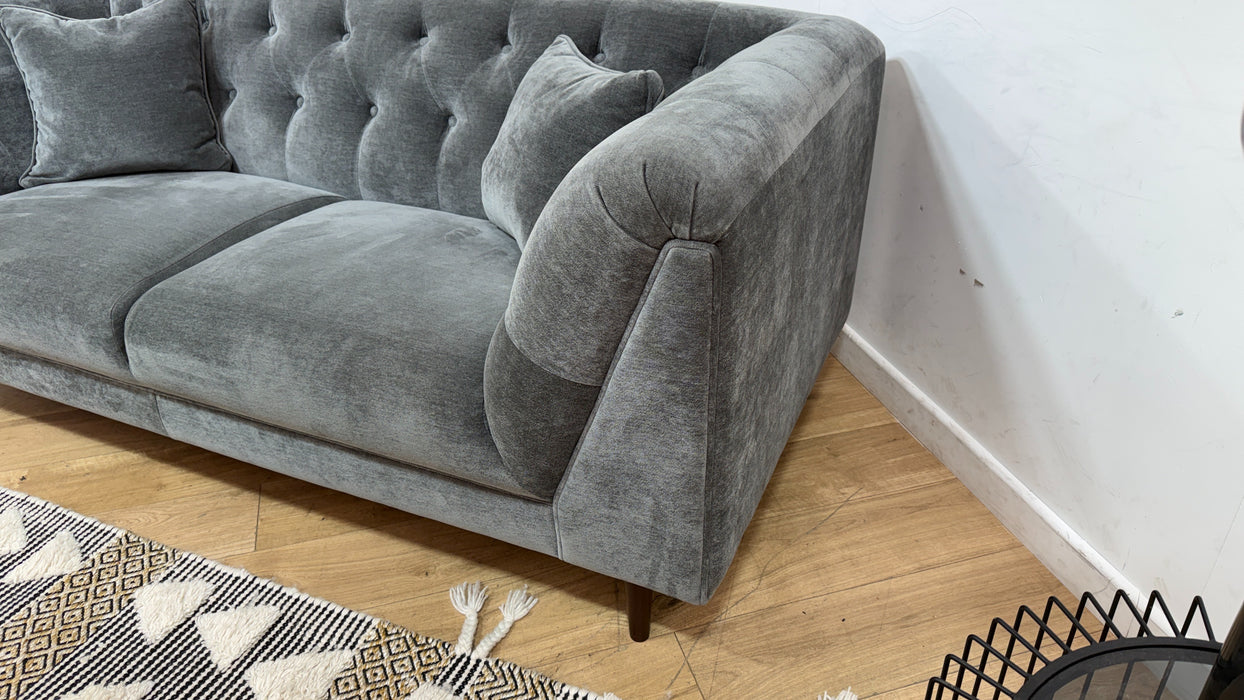 Sofology Bridgerton Fabric 3 Seater in Soft Chenille Slate