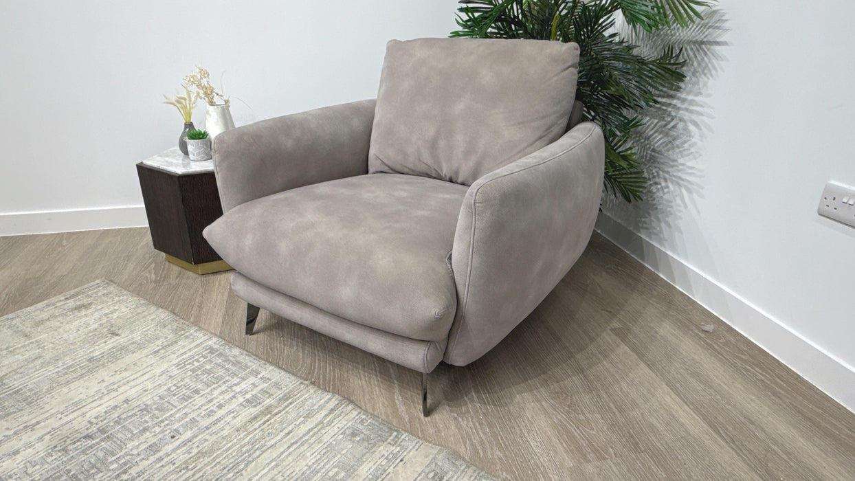 Sofology Adler Fabric Chair in Lifestyle Mottled Marble