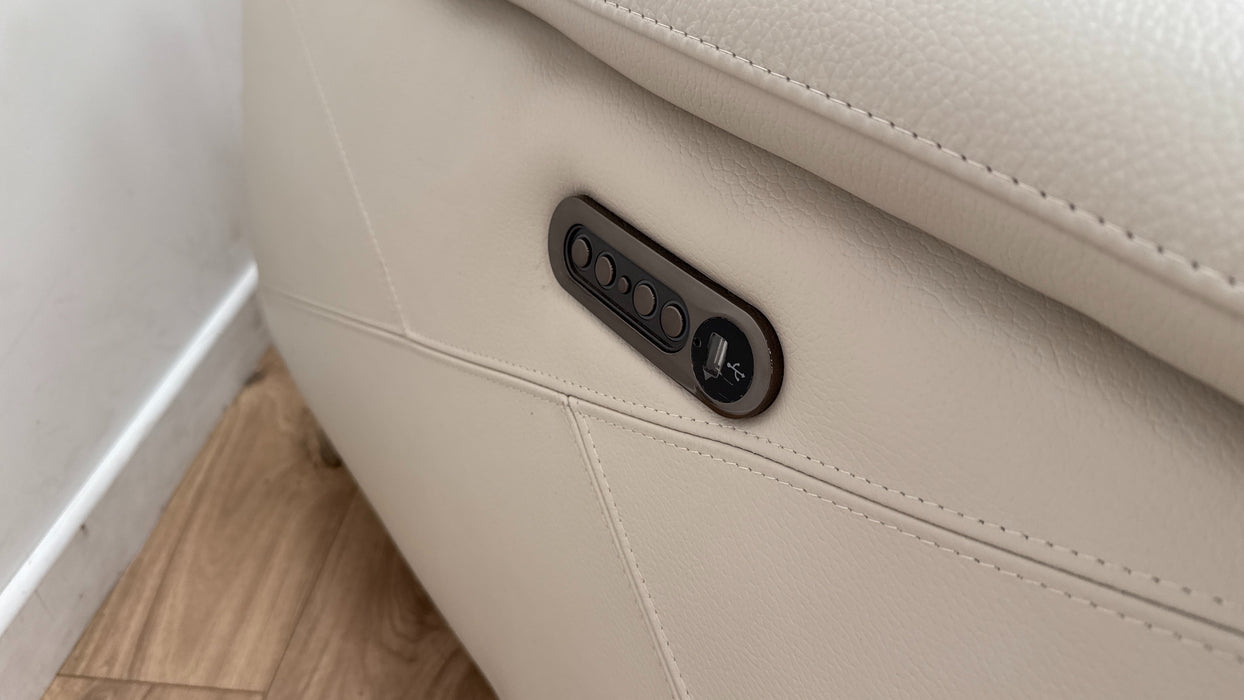 DFS Caldo 2 Seater Sofa Recliner In New Club Fossil