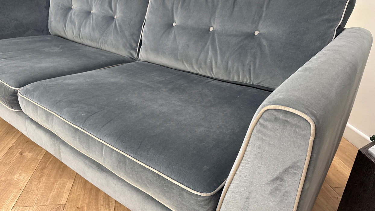 Sofology Cricket Fabric 4 Seater in Slate Velvet