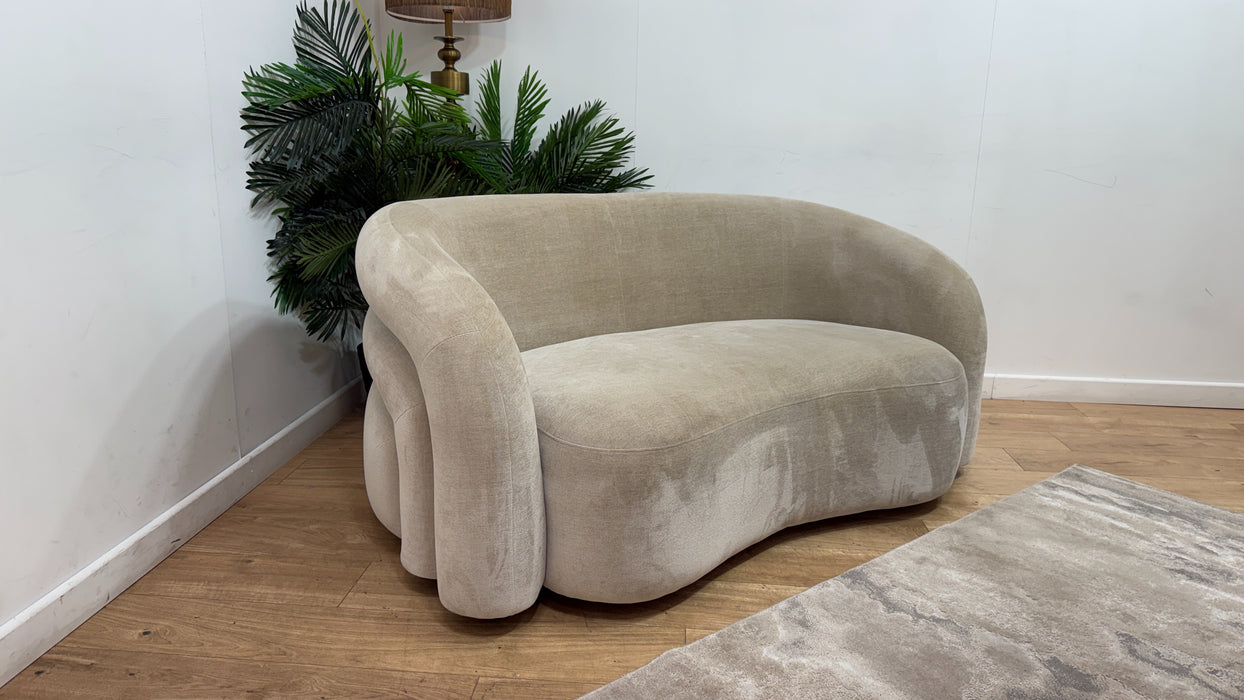 Sofology Dalston Fabric 2 Seater in Soft Chenille Linen Limited Edition