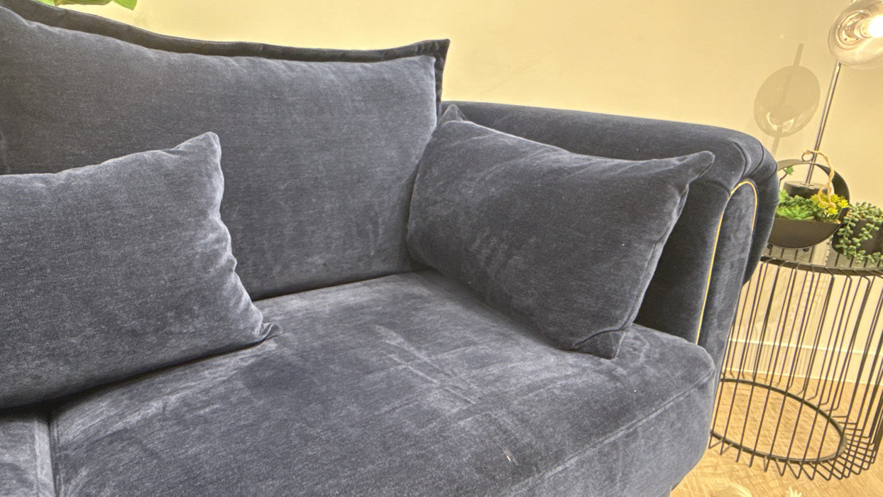Sofology Chamonix Fabric 3 Seater in Chenille Navy