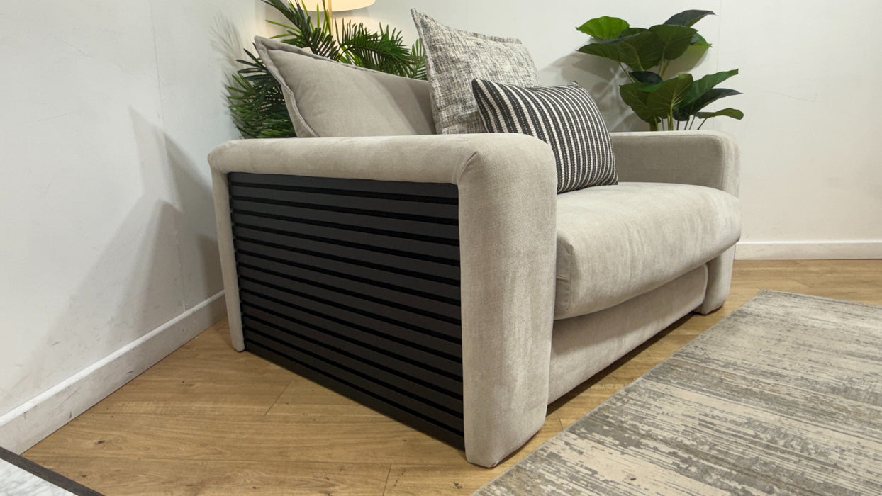Sofology Cove Fabric Loveseat in  Soft Chenille Linen Mix