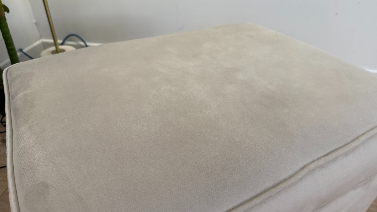 Sofology Titan Storage Footstool Fabric in Cream All Over