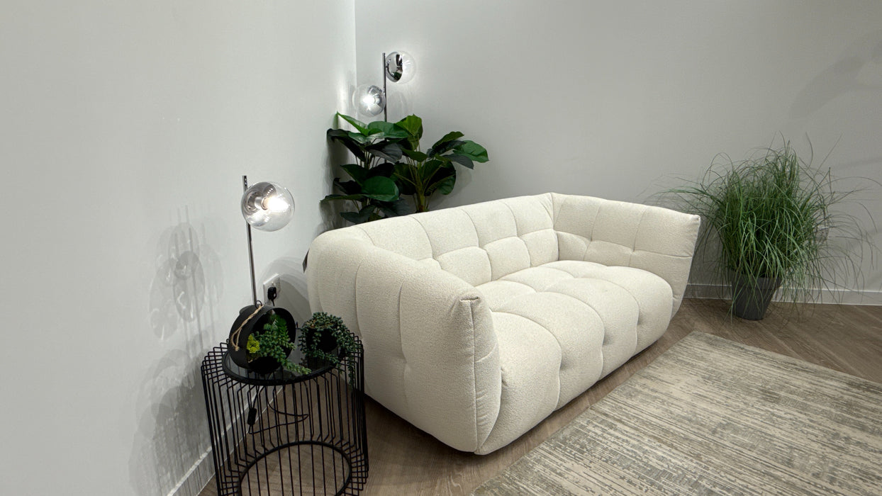 Sofology Lunar Fabric 2 Seater in Woven Boucle Linen