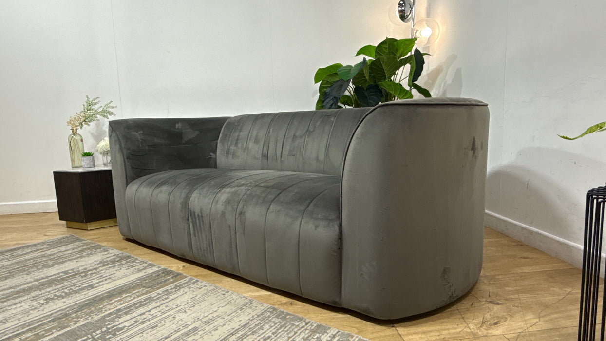 Sofology Fitzrovia Fabric 2 Seater in Matt Velvet Slate Mix Without Trim