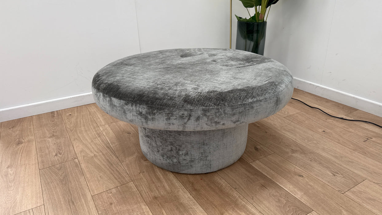 Fabric Footstool in Dorchester Alpine