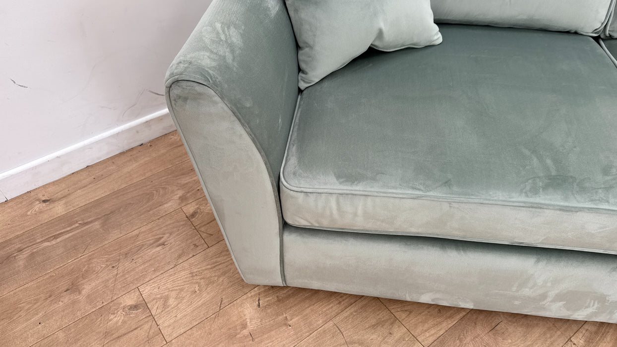 Sofology Keswick Fabric 3 Seater Sofa Bed in Deluxe Velvet Green